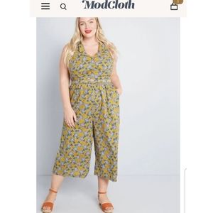 Modcloth Halter Genius Cropped Jumpsuit